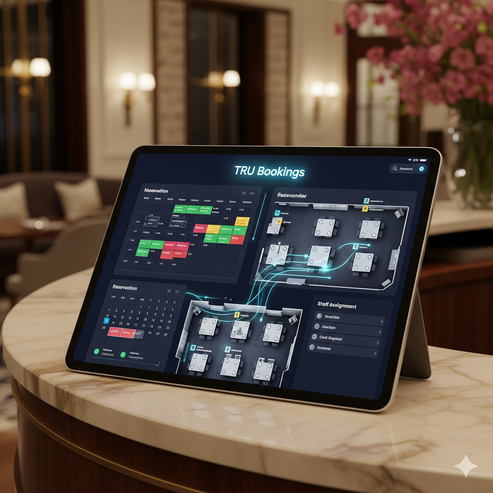 Automated booking calendar interface